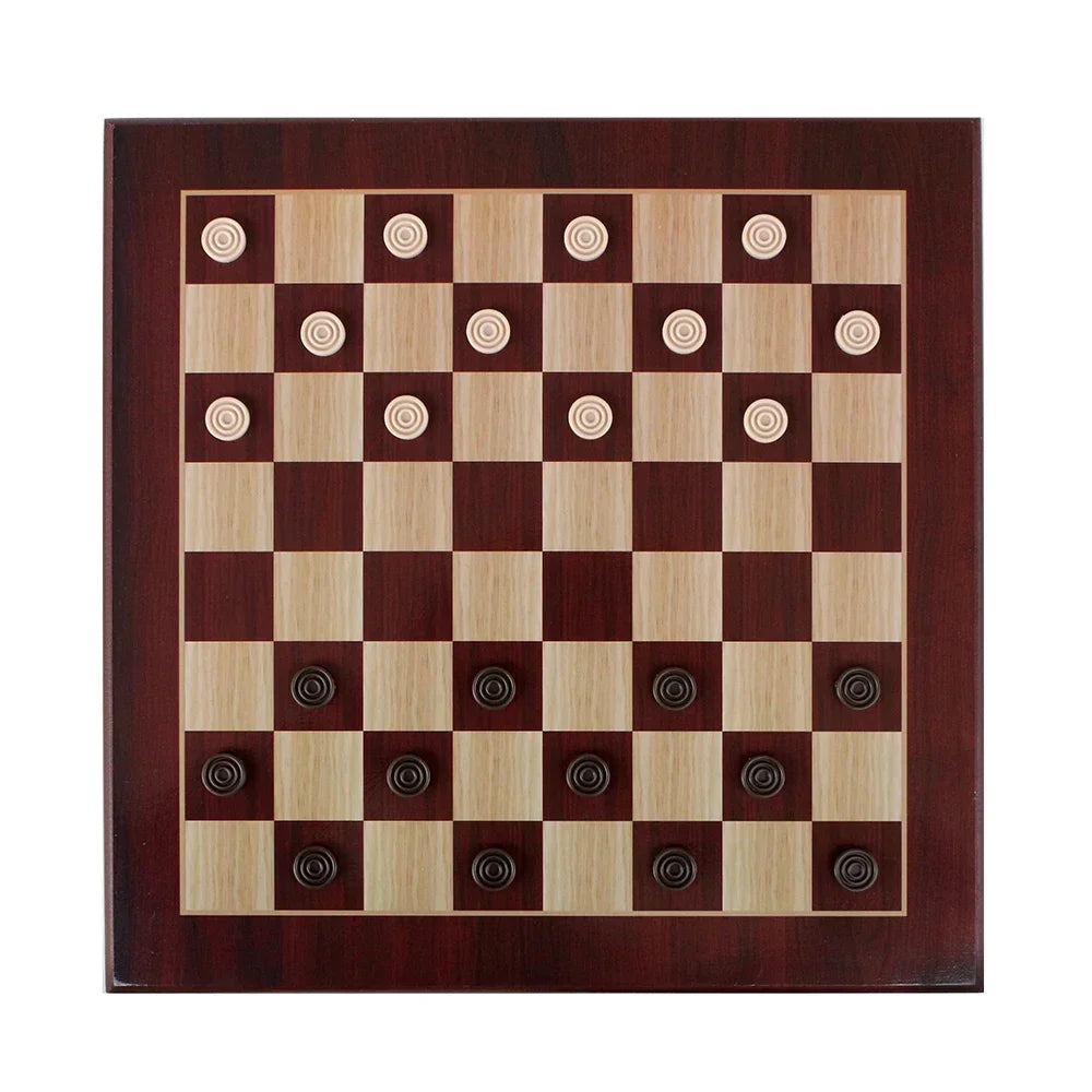 Multi-function Wooden 15 in 1 or 10 in 1 games set chess backgammon ludo checker sanke ladder mancala