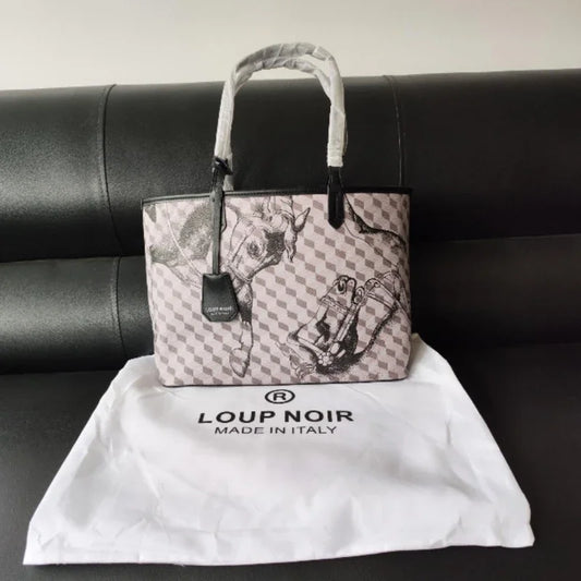 LOUP NOIR New Tote Bag for Women Famous Brands Bag Large Capacity Shoulder Women Bags LOUP NOIR Bag High Quality Casual Totes
