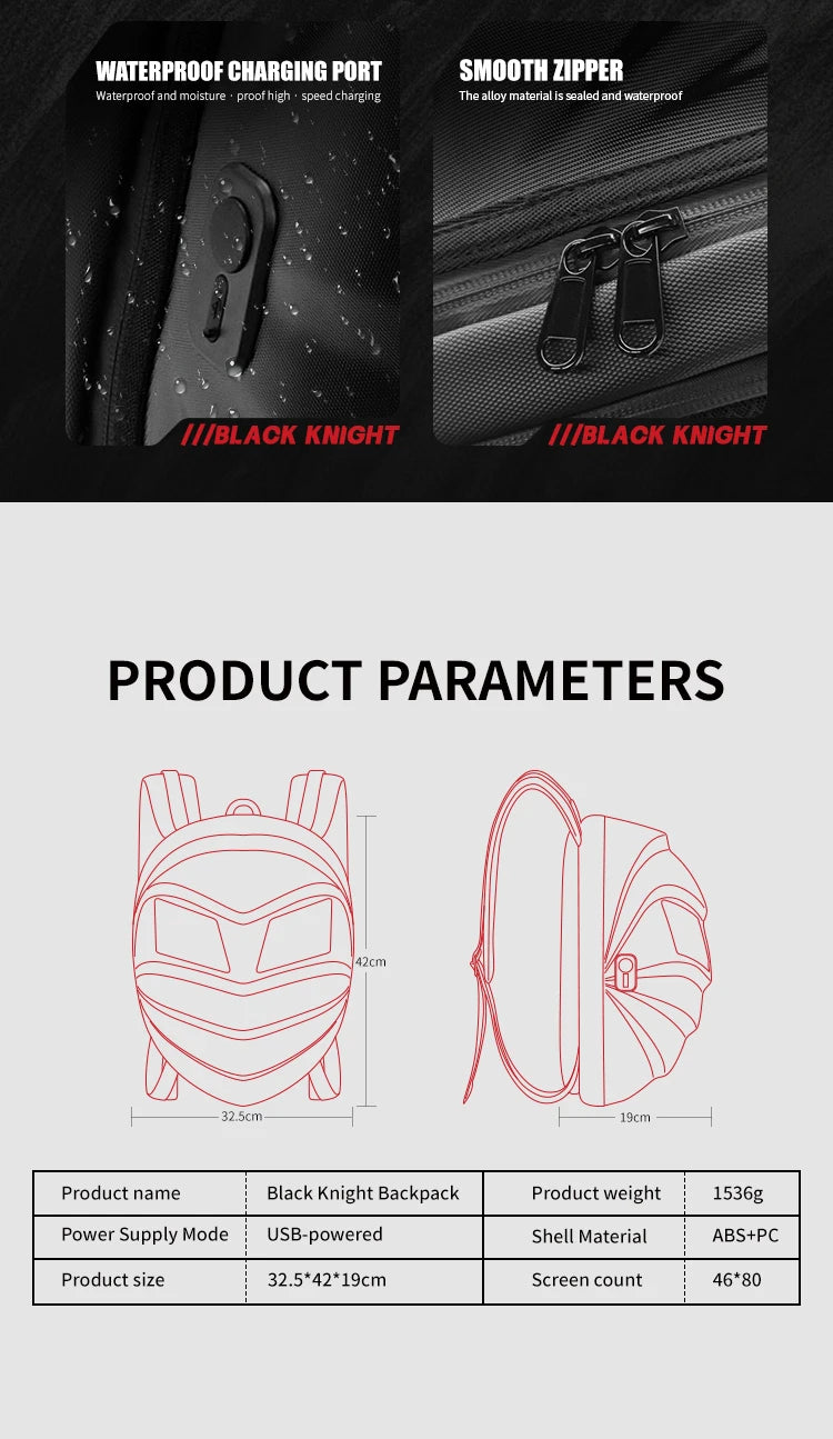 LED Travel Backpack For Men Hard Shell Motorcycle Cycling Helmet eye Backpack for woman Business Travel school Laptop Backpack