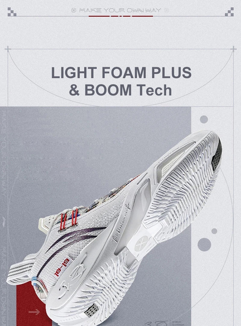 WADE FISSION 9 Professional Basketball Shoes – BOOM Cushion, Stable Support Sneakers