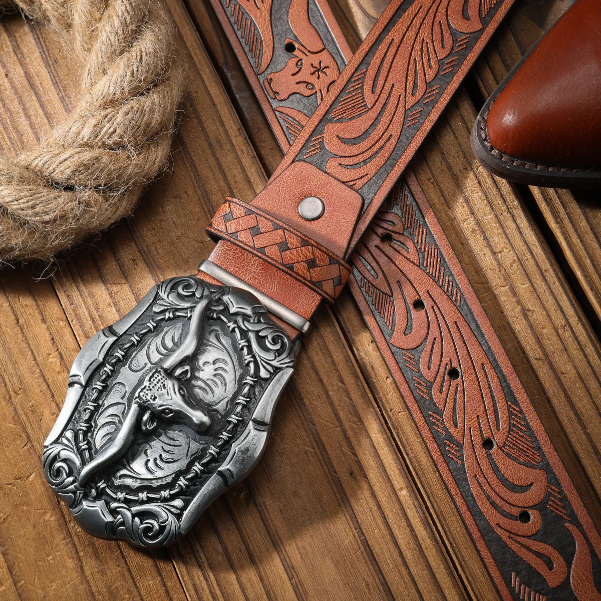 Vintage meets fashion! PU alloy buckle belt, suitable for both men and women, to create a personalized Western style