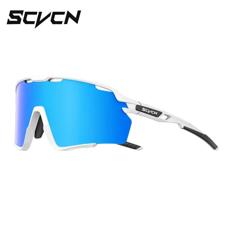 Scvcn Cycling Sunglasses for Men Glasses UV400 Bicycle Goggles Mountain Road Bike Eyewear Multi Colors Running Hiking Driving