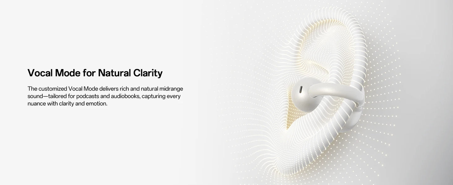 Oneodio OpenRock E Open Ear Wireless Earphones Bluetooth 6.0 Ear Clip Earbuds Sports Clip On OWS Earring Headphones APP Support