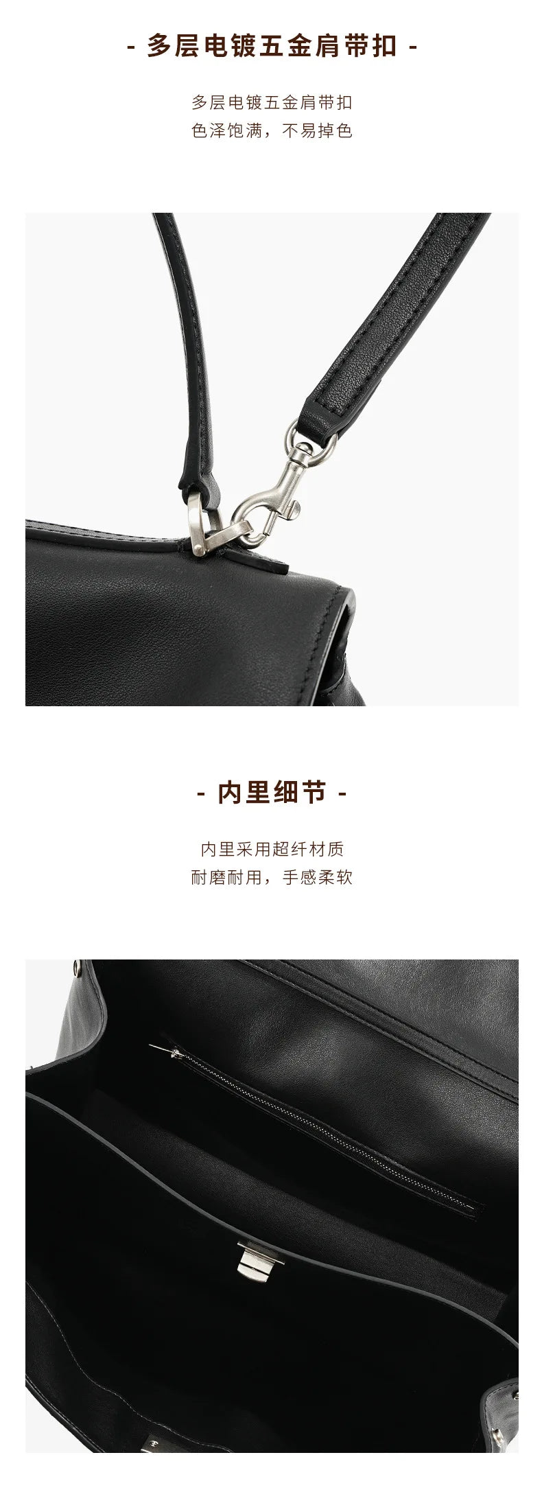 Rodeobag leather handbag, single shoulder crossbody bag, large capacity women's commuting high-end tote bag