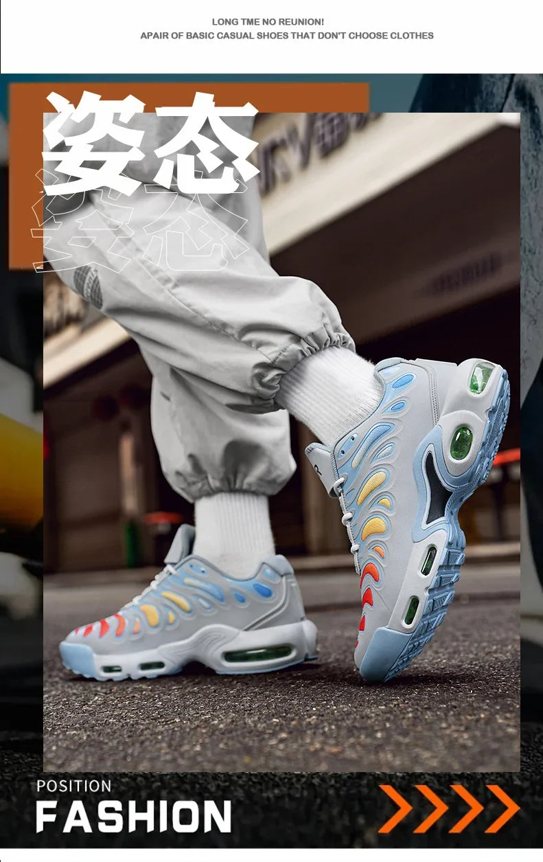 Men&Women Casual Shoes Versatile Outdoor Walking Non-slip Wear Resistant Men's Gym Jogging Soft Cozy Air Cushion Sports Shoes