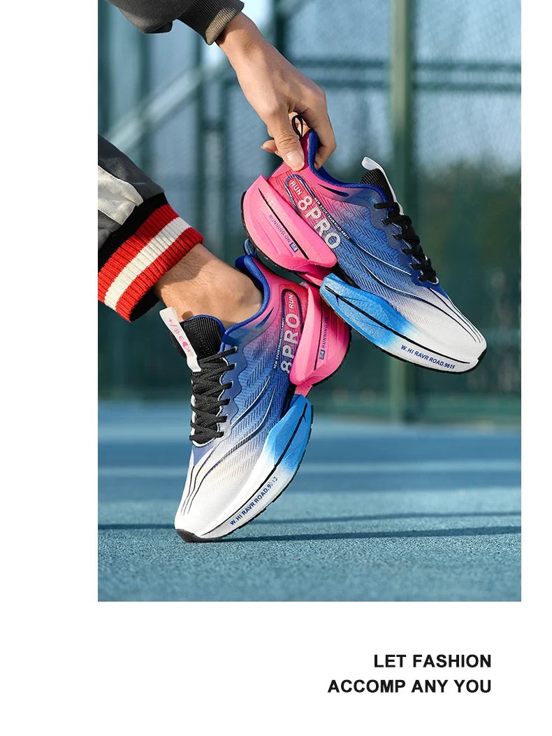 Men's Sports Shoes Racing Carbon Plate Marathon Sneakers Light Comfortable Athletic Running Shoes Tennis Cross Training Shoes