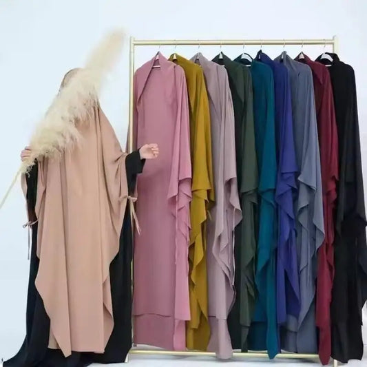 Ramadan Eid Muslim Women Prayer Hijab Long Scarf Islamic Pullover Big Khimar One Piece Abaya Arabia Shawls Dubai Turkey Headwrap
