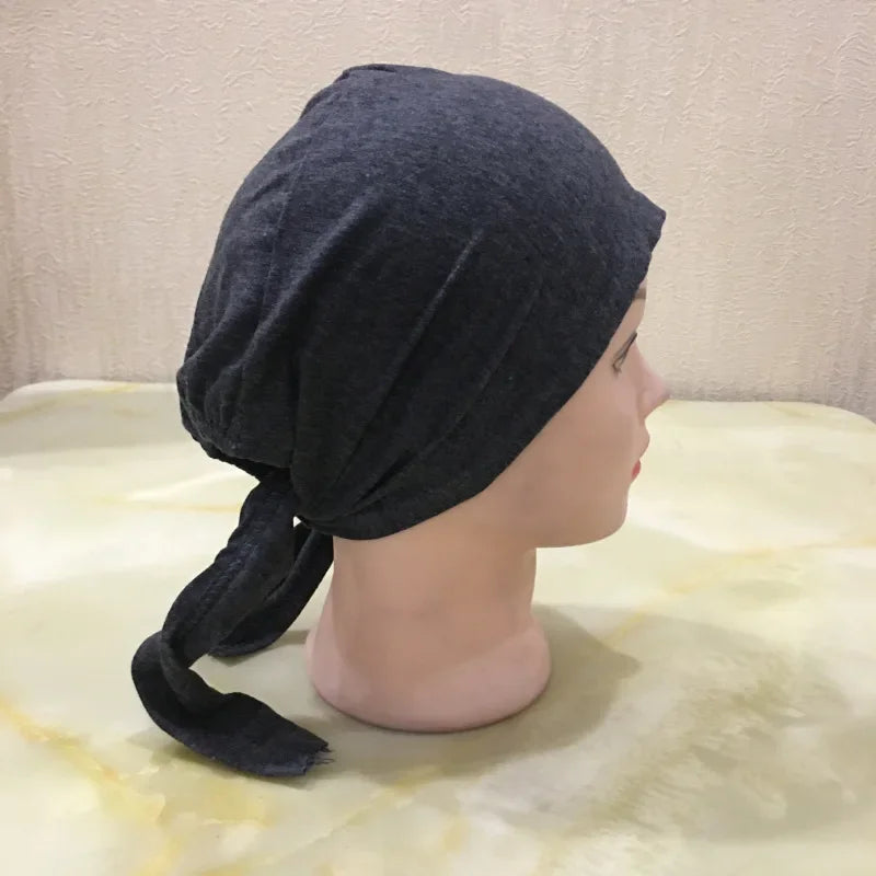 Soft Inner Muslim Women Hijab Cap Islamic Head Wear Hat Underscarf Cotton Hats Bonnet Turkish Scarves Arab Headdress India Caps