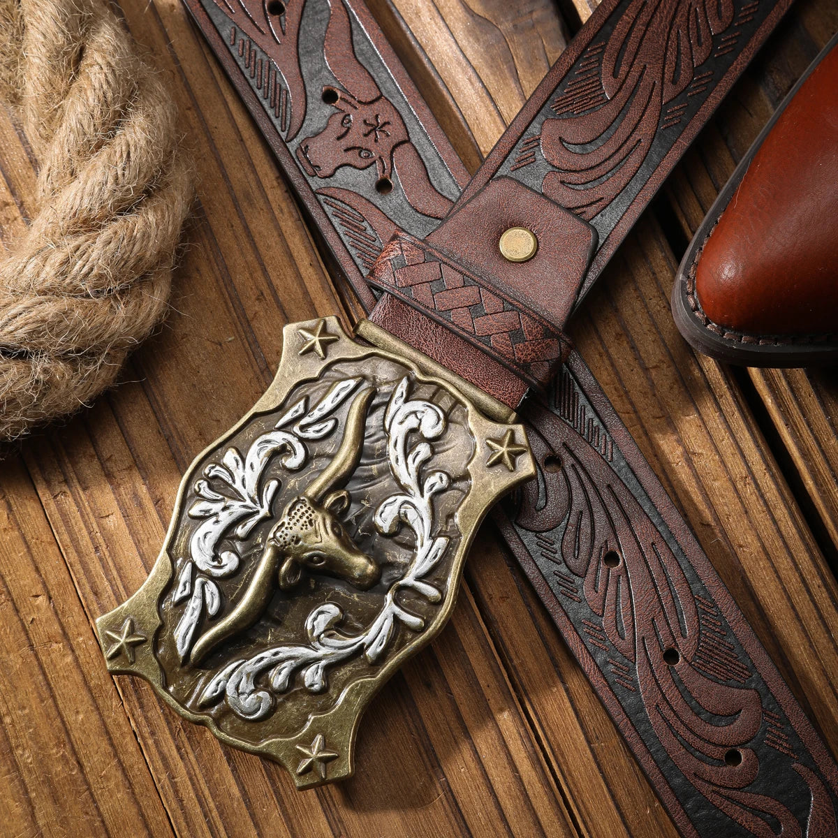 Vintage meets fashion! PU alloy buckle belt, suitable for both men and women, to create a personalized Western style