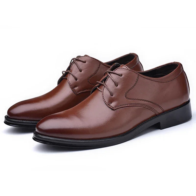 Men Shoes Black Leather Formal Shoes for Men Oxfords Male Wedding Party Office Business Shoe Man zapatos de hombre Plus Size