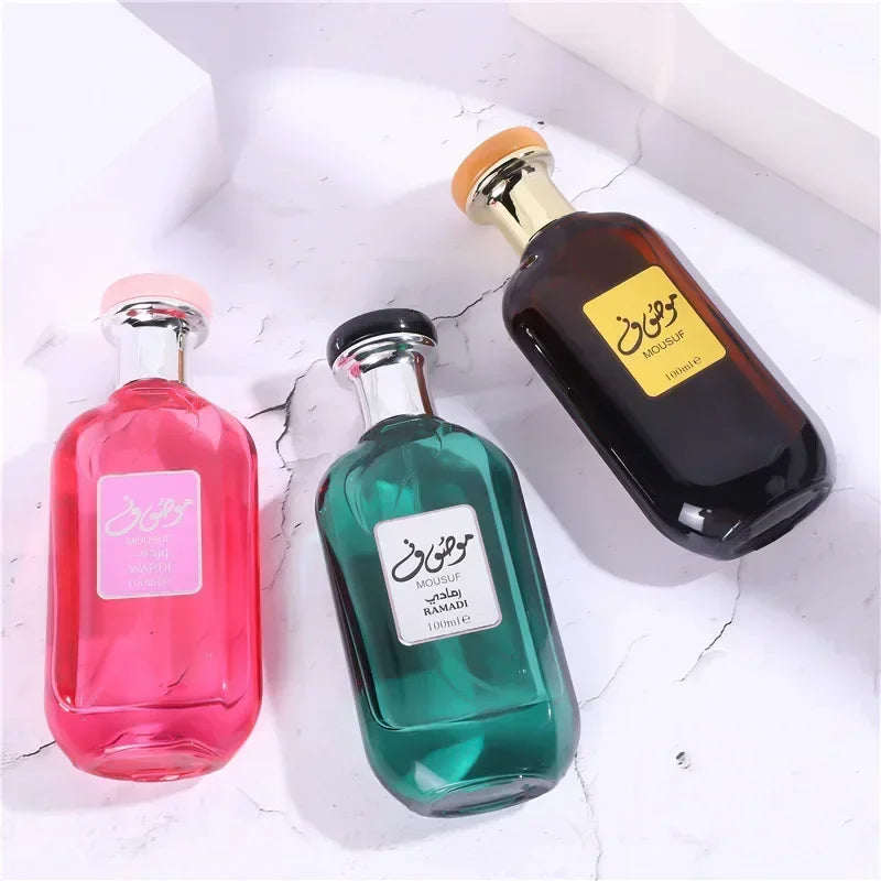 عطر رجالي عربي أصلي عالي الجودة من دبي موسوف، 100 مل، عطر كولونيا يدوم طويلاً للرجال والنساء، عطر خفيف