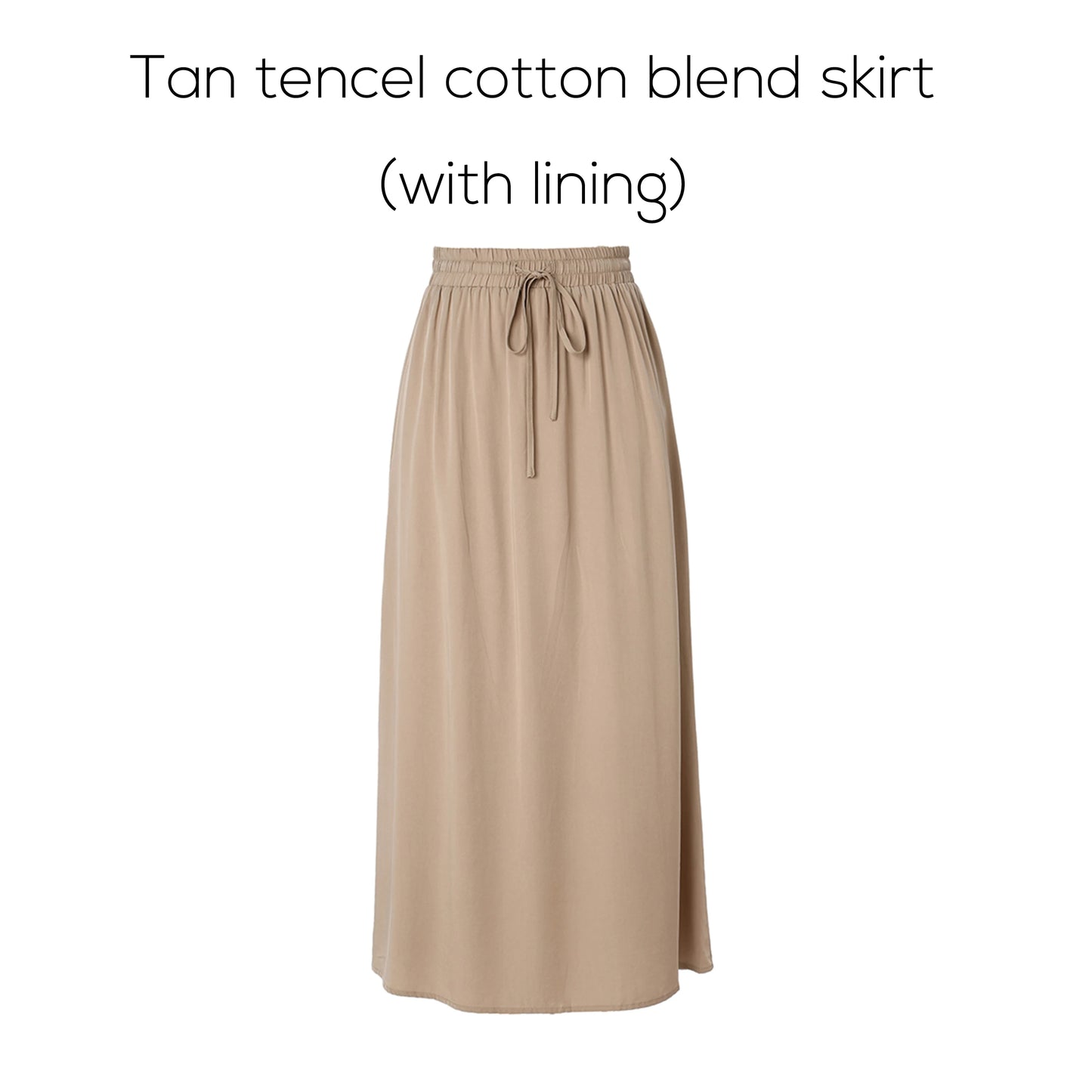 AP 2025 Spring/Summer Women Turn-Down Collar Tee & Cotton Blend Skirt Set