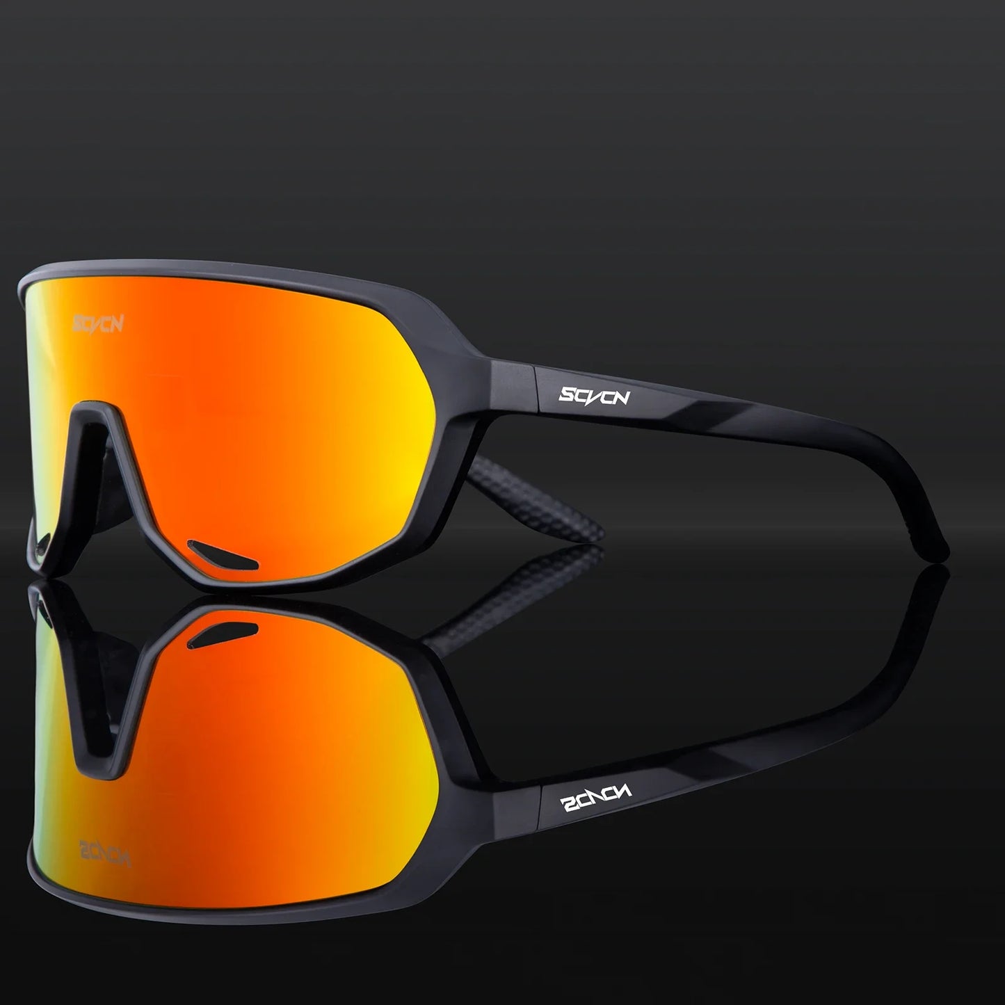 Scvcn Fashion Sunglasses for Men Sun Mountain Bike Road Bicycle Eyewear Goggles Sports UV400 MTB Photochromic Cycling Glasses