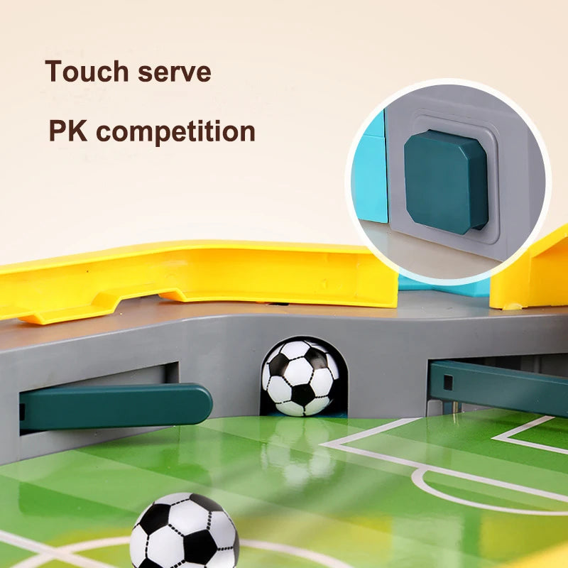 Dual-control Football Battle Game Educational Two-player Interactive Football Board Game with Scorer Children's Birthday Gift