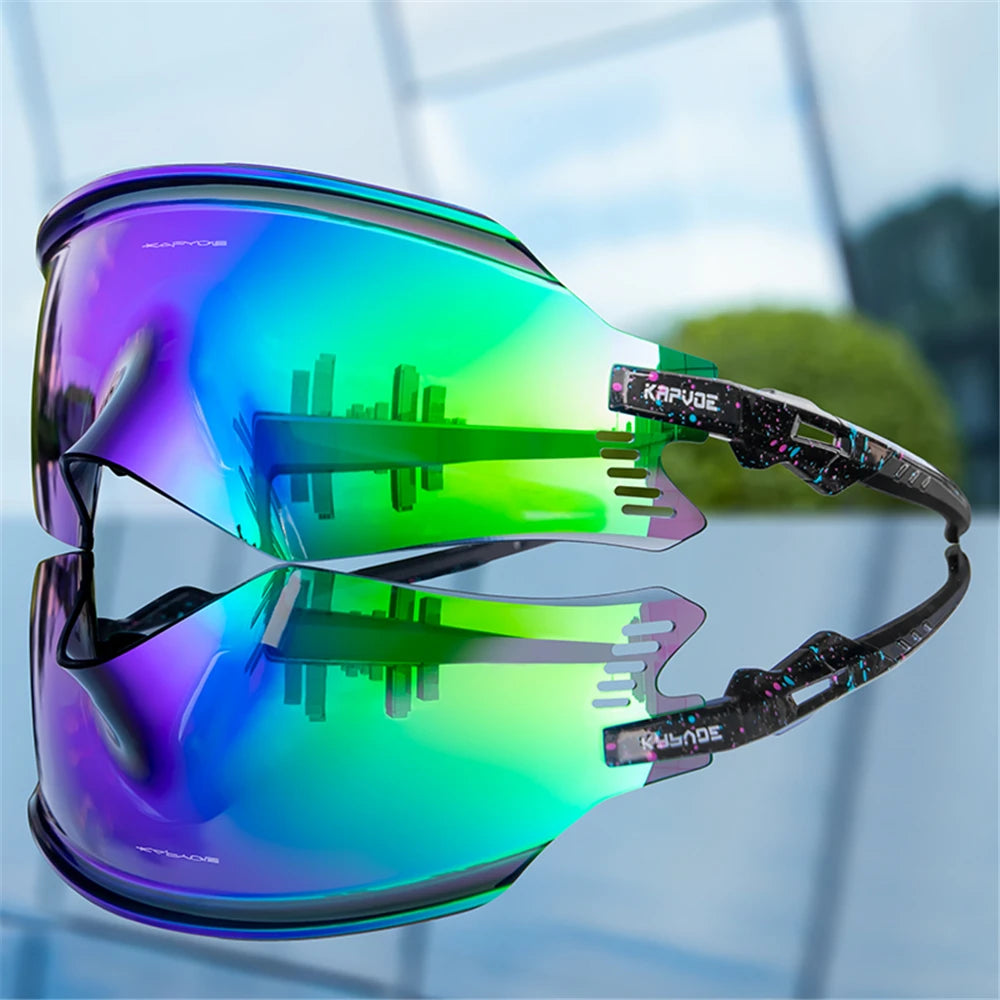 KAPVOE Men Outdoor climbing Driving Bicycle Cycling Glasses Sport Runing Sunglasses Women MTB Bike Goggles Road Riding Eyewear