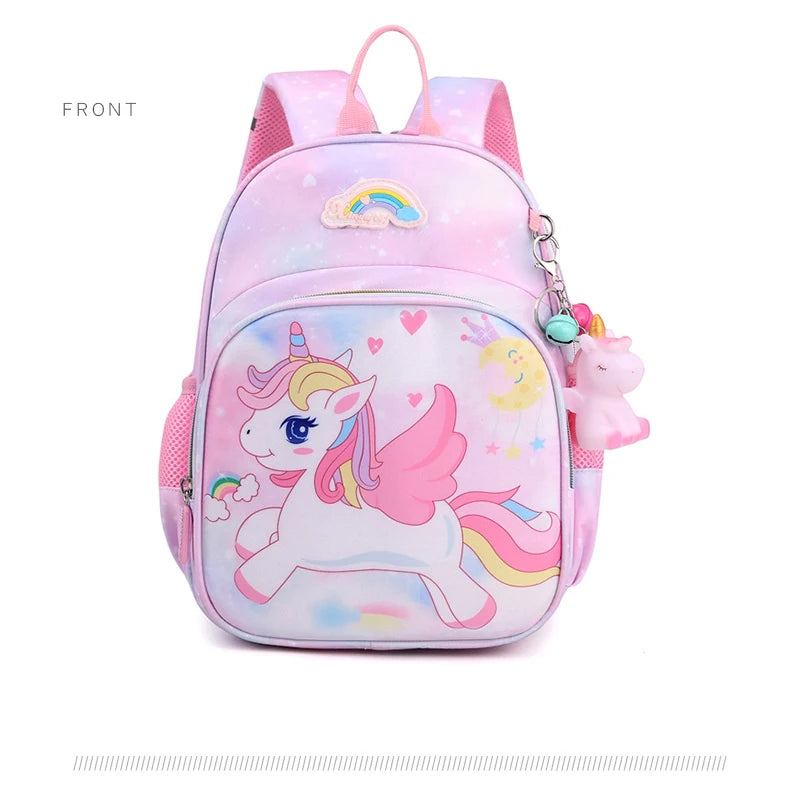 New Unicorn Backpack For Girls Cartoon Pink Princess School Bags Kids Satchels Kindergarten Bookbag Mochila Infantil Escolar