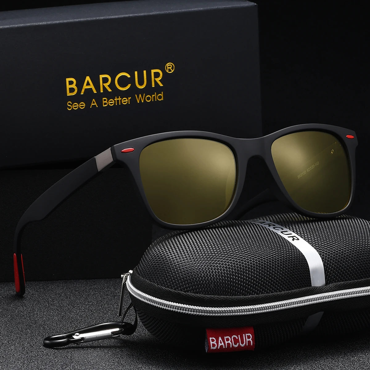 BARCUR Sports Simple Cool Men Sunglasses Anti-Skid Integrated PC Elliptical Frame Sports Style Men And Women Sunglasses