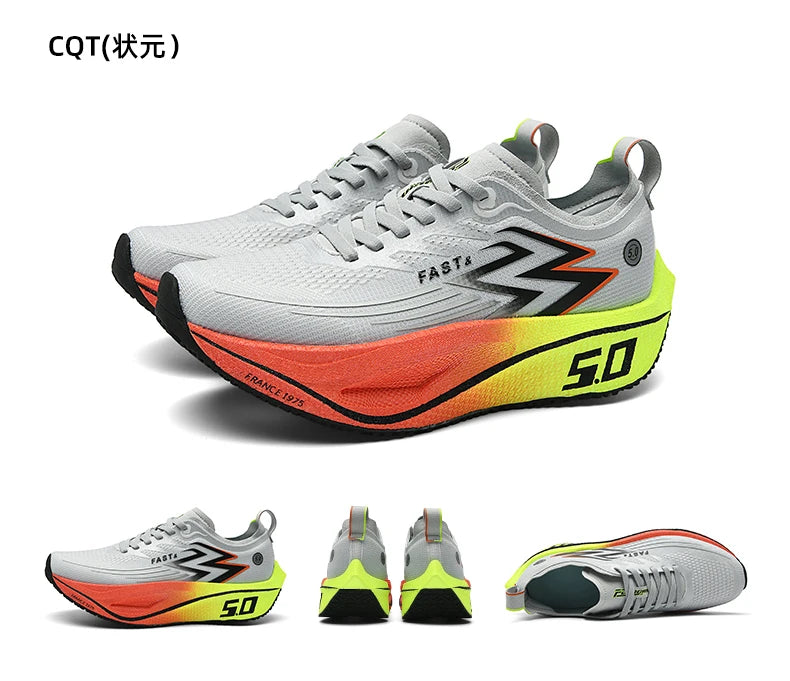 Men's Sports Shoes Cushioning Non-Slip Flat Wear Resistant Sneakers Mesh Breathable Platform Soft Running Shoes for Man