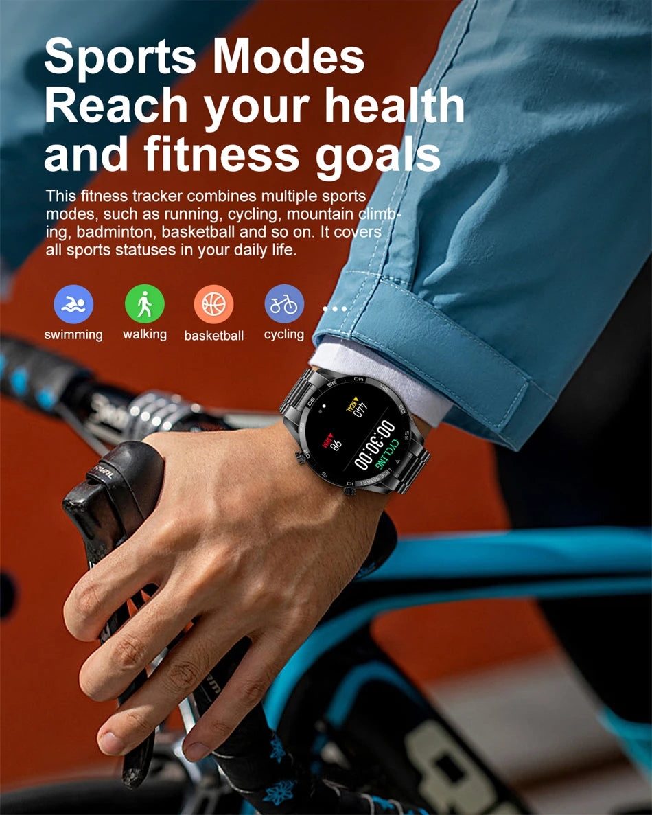LIGE New BW0189 PRO Smart Watch Men Bluetooth Call Watch IP67 Waterproof Sports Fitness Watch For Android IOS Men Smart Watch