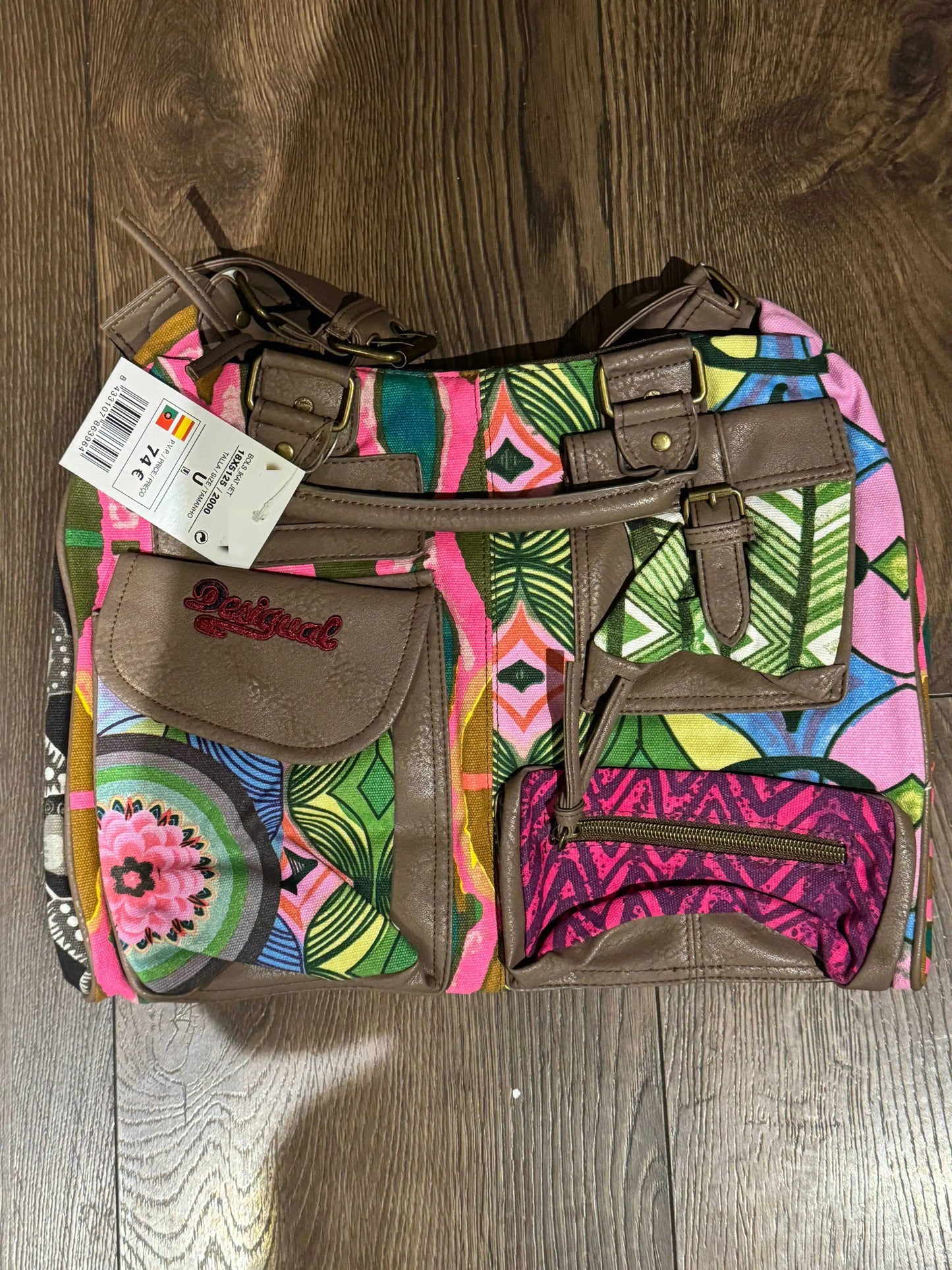 2025 Foreign Trade Spain Original Single Women's Embroidered Large Capacity Cross Shoulder Handbag Designer's Retro Style