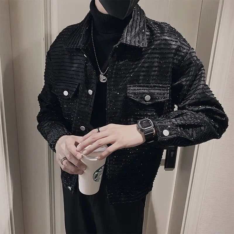 Men's High-End Casual Jacket – Spring Autumn Lightweight Trendy Blazer