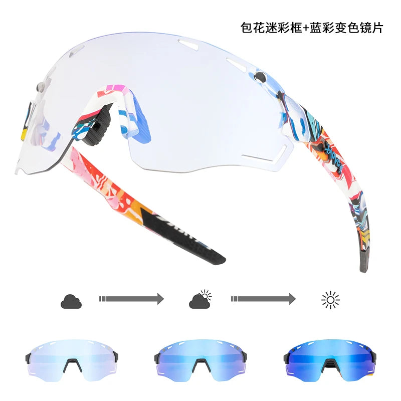 Photochromic Sunglasses Bike for Men Outdoor Driving Eyewear Women MTB Road Bicycle Cycling Glasses UV400 Sports Goggles