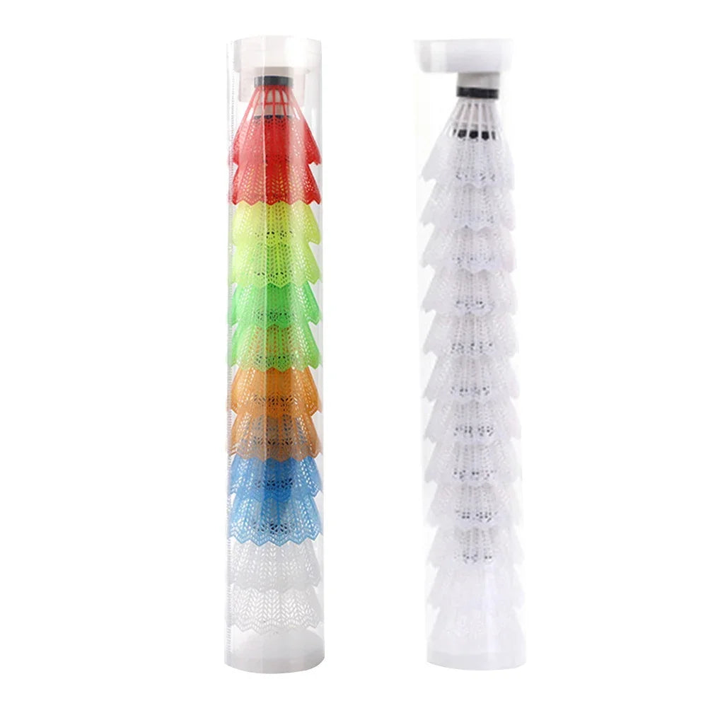 12pcs Plastic Badminton Shuttlecock Lightweight Badminton for Hitting Practice Portable Badminton for Practice Outdoor Supplies
