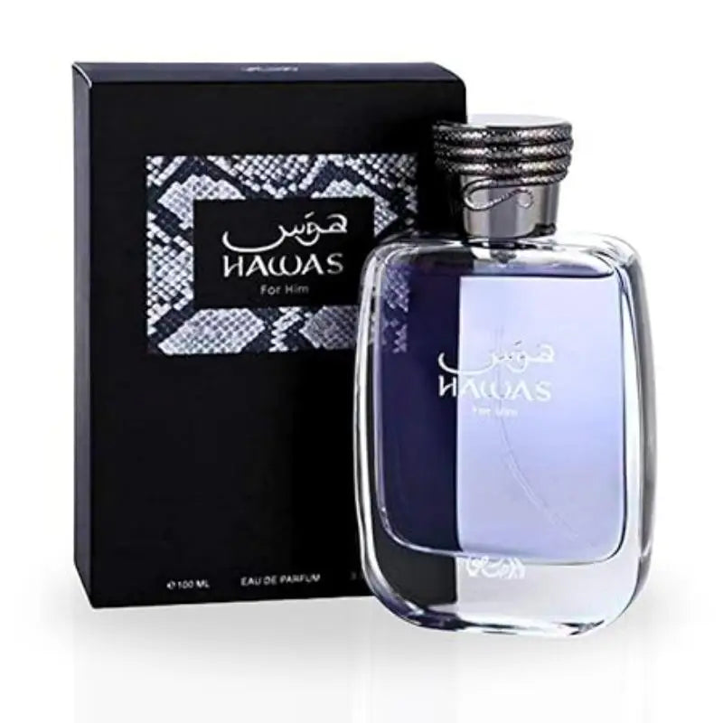 100ML Rasasi Hawas For Him EDP Long-Lasting Aquatic Scent Pour Homme Spray Original Arabic Perfume For Men Marine Aromatic Notes