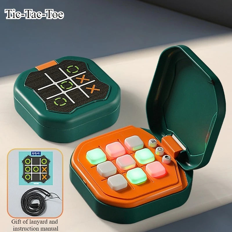 Tic-Tac-Toe Board Board Multifunctional Electronic Games Montessori Puzzle Table Game Chess Chess Set Portable For Adults Kids