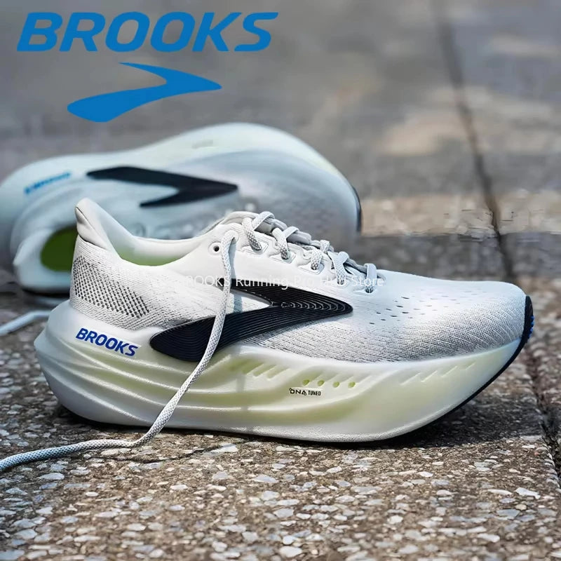 Original Brooks Men's Glycerin Max Casual Sneakers Lightweight Low-top Design Mesh Breathable Running Shoes 1104471D099