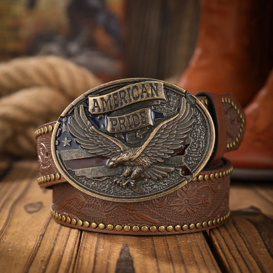 Vintage and fashion collision!  PU leather alloy buckle waistband, for both men and women, to create a personalized western styl