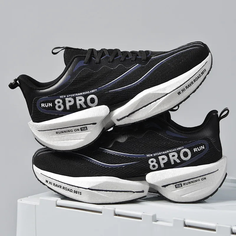 Marathon Full Palm Carbon Plate Sports Running Shoes Men Breathable Lightweight Women Comfortable Anti Slip Speciality Sneakers