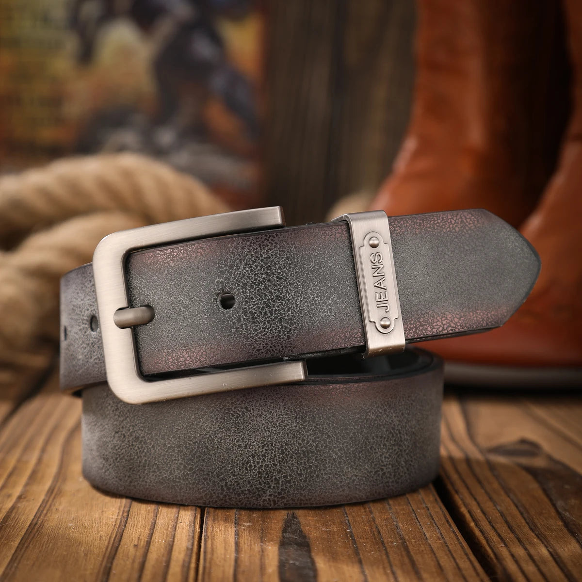 Vintage meets fashion! PU alloy buckle belt, suitable for both men and women, to create a personalized Western style