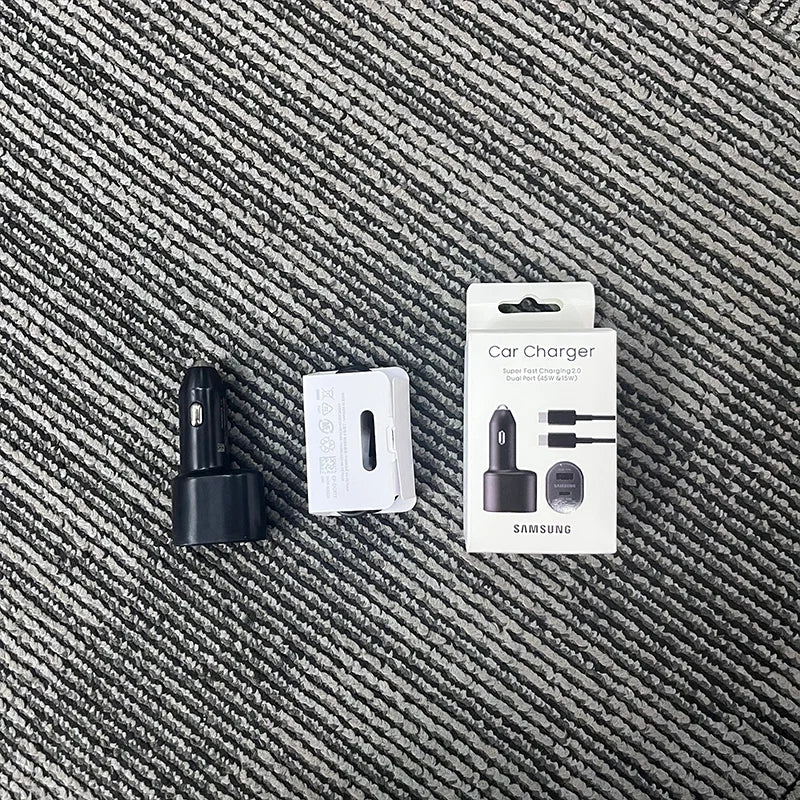 60W Samsung USB Type C Car Charger PD Super Charging Galaxy S25 S24 S23 S22 Ultra 45W 15W Charger Samsung Z Fold 5 4 Flip in Car