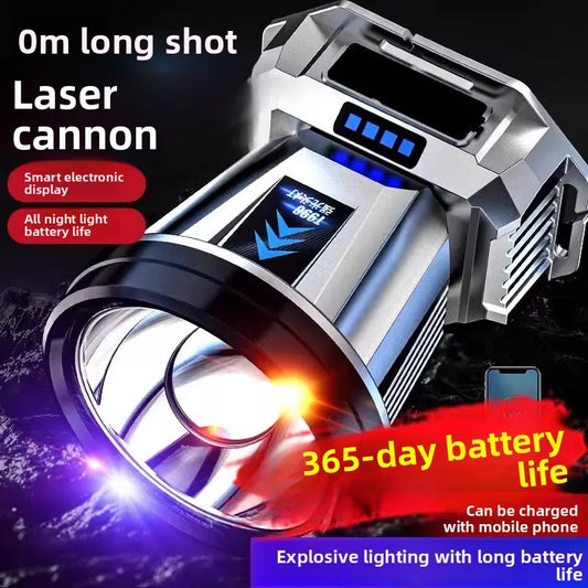 GrabliWorld T998 Rechargeable LED Headlamp – Waterproof, Elastic Band, 18650 Battery