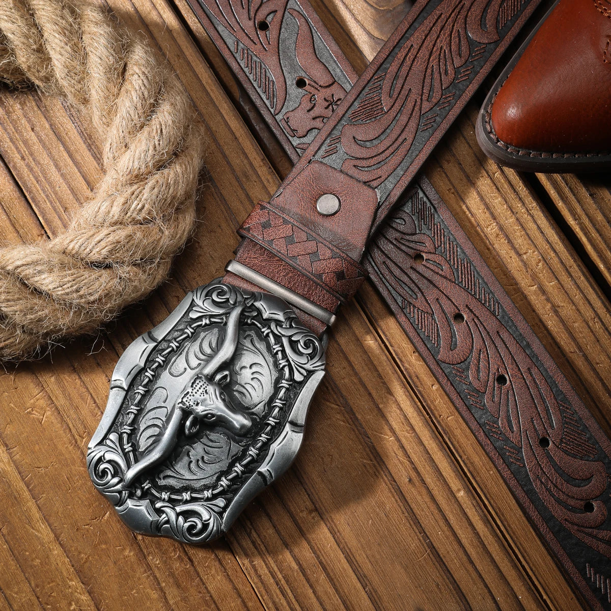 Vintage meets fashion! PU alloy buckle belt, suitable for both men and women, to create a personalized Western style
