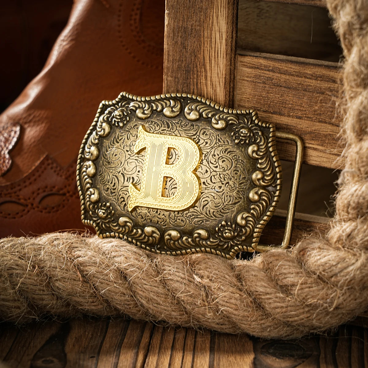 Western style letter motherboard buckle belt buckle head belt buckle head one