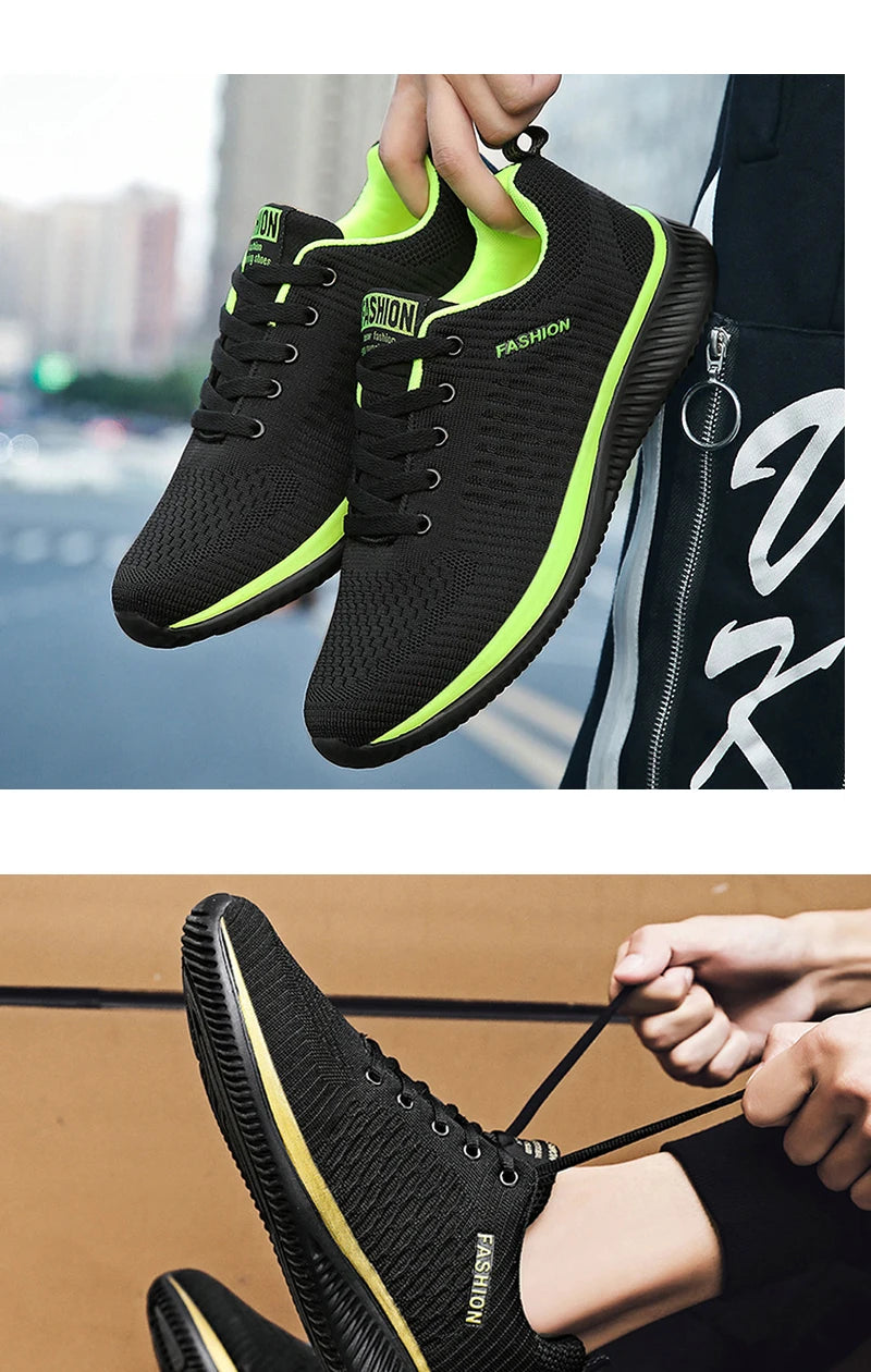 Mens Casual Sneakers Running Shoes Men Lace-up Lightweight Comfortable Breathable Big Size 46 Athletic Walking Shoes for Men