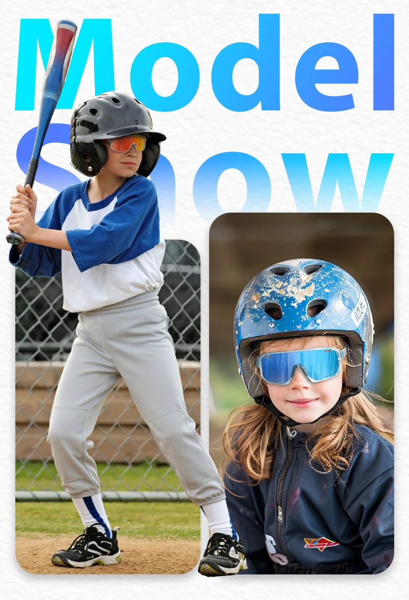 SCVCN Outdoor Boys Bike Cycling Polarized Child Sunglasses Teenagers Bicycle Cycling Glasses Kids Sports UV400 Girls Goggles