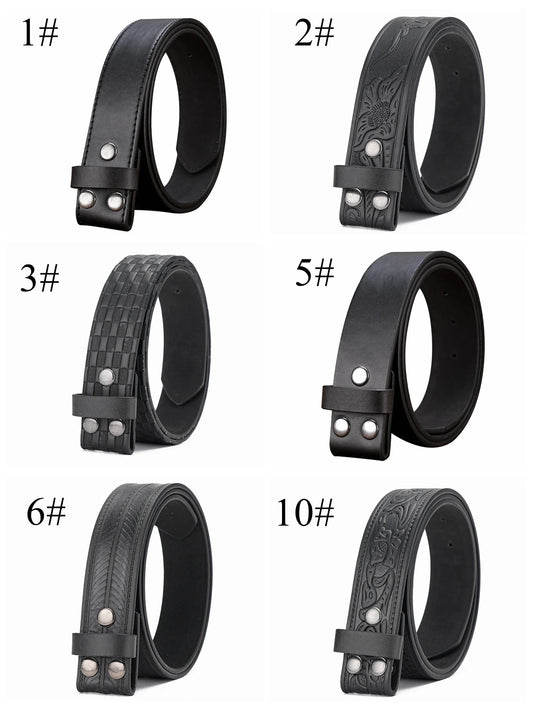 A Multi-color Pattern Pu Belt (Without Buckle) Can Be Changed Buckle for Men and Women