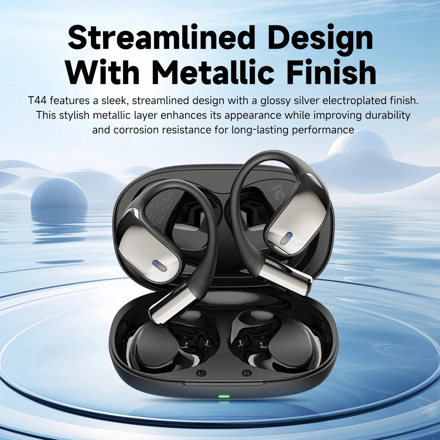 Oneodio SuperEQ T44 Open Ear Earphones Wireless Bluetooth 5.3 Headphones Air Conduction Sports Earbuds With 4 ENC Mic Bass OWS