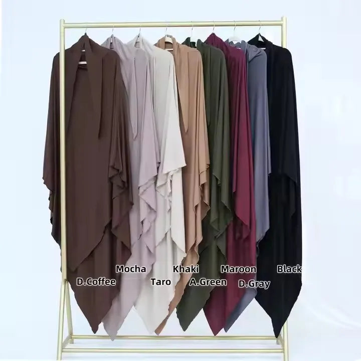 Muslim Full Cover Hijab Turban for Women Islamic Prayer Headwraps Shawl Arab Scarf Instant Headband Ramadan Eid Turkey Khimar