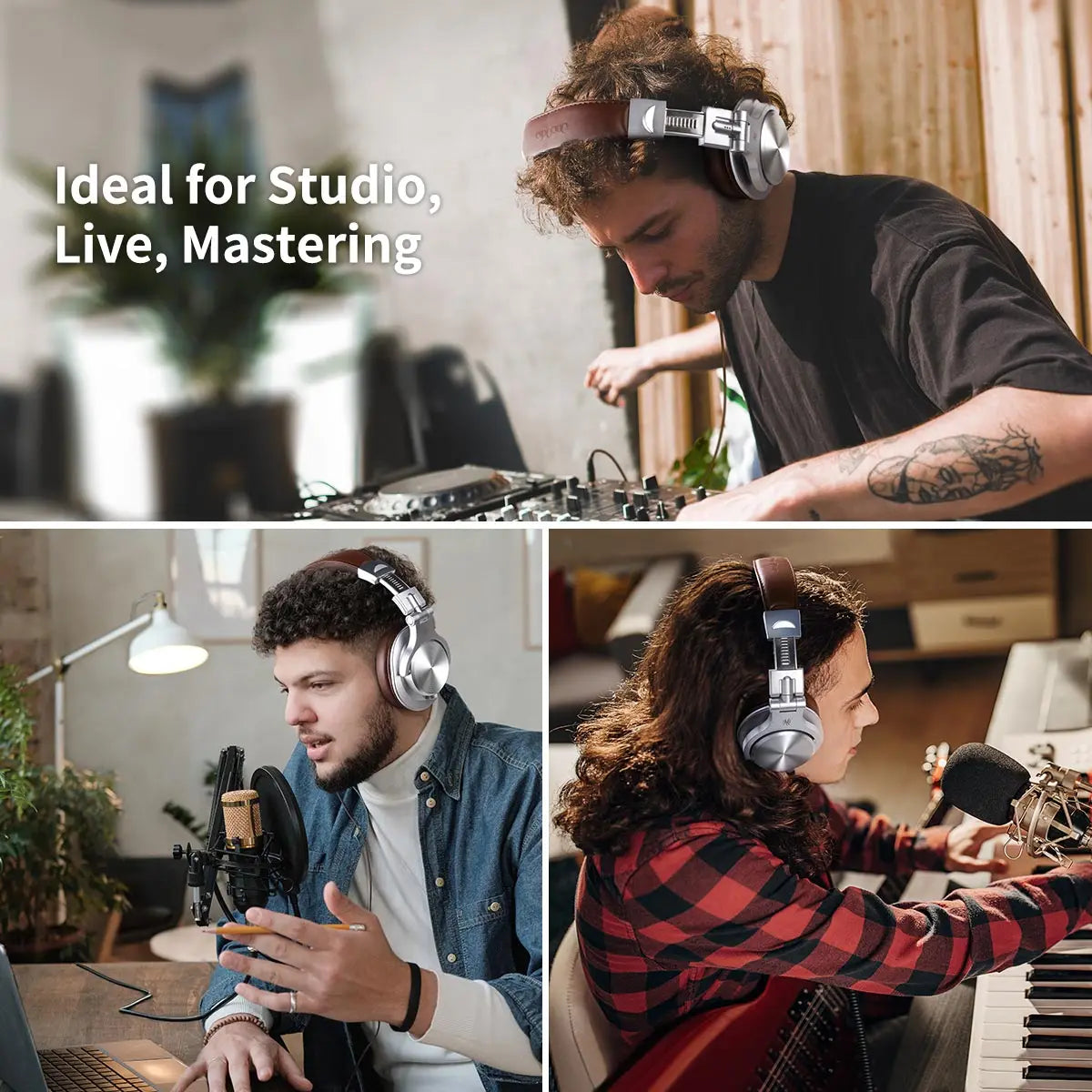 Oneodio A71 Wired Headphones For Computer Phone With Mic Over Ear Stereo Hi-Res Headset Studio Headphone For Recording Monitor
