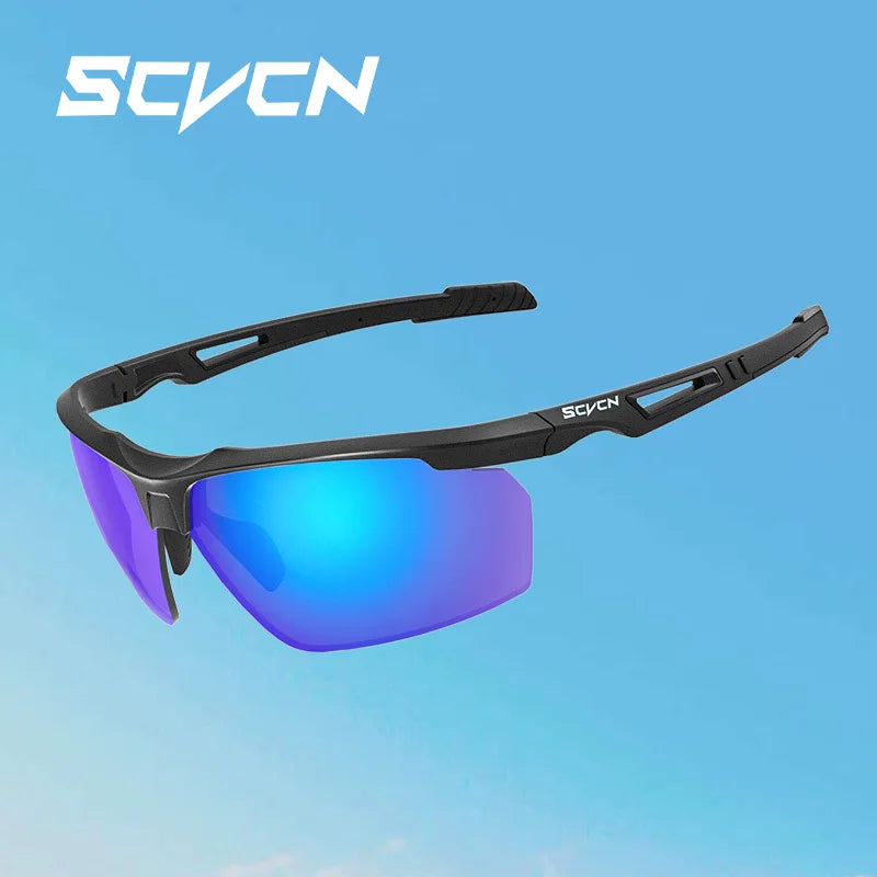 SCVCN Polarized Cycling Glasses Fishing Sunglasses UV400 Protection Bicycle Sports MTB Road Bike Eyewear Men Women Cycle Goggles