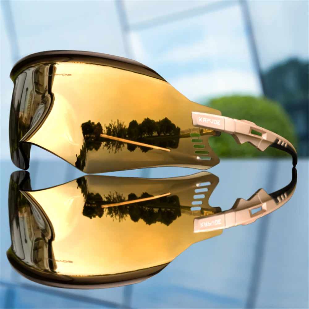 KAPVOE Men Outdoor climbing Driving Bicycle Cycling Glasses Sport Runing Sunglasses Women MTB Bike Goggles Road Riding Eyewear