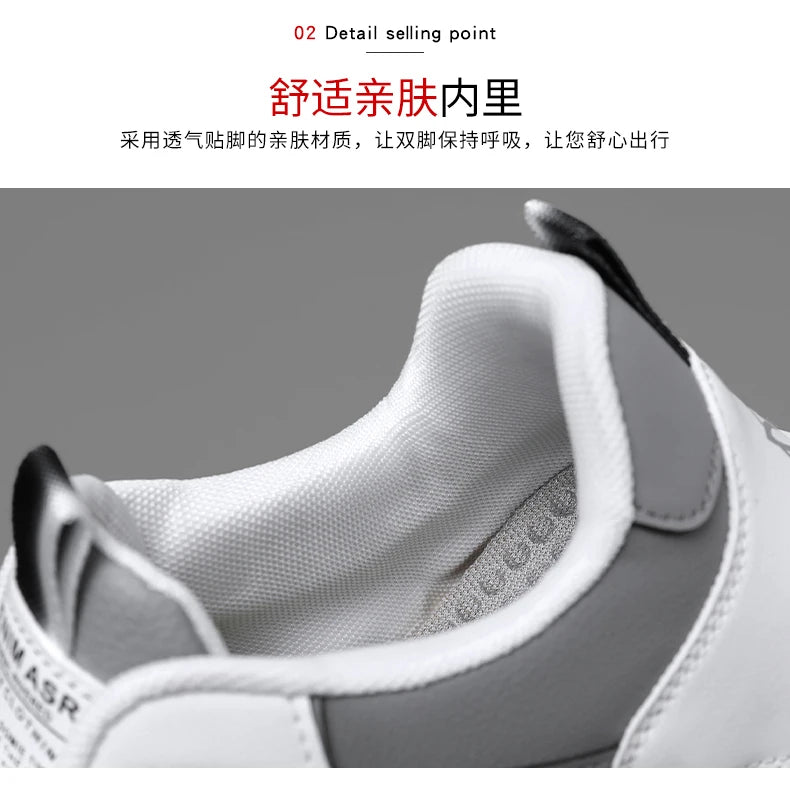 Luxury Men's Sneakers High Quality Leather Casual Shoes for Men Fashion All-match Sport Shoes Platform Comfor Men Running Shoes