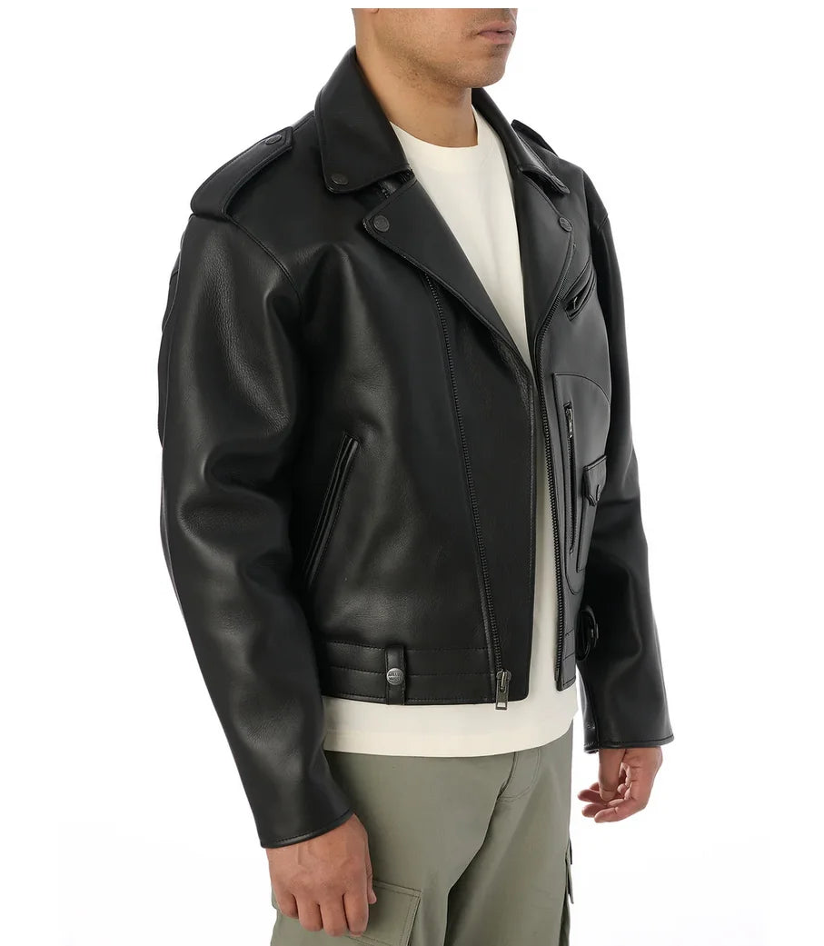 AVIREX fall new listing European lambskin jacket men's motorcycle ridingLeather jacket USA TOUR MOTORCYCLE JACKET coat tops