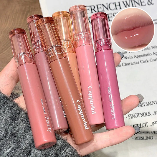 ملمع شفاه Beauty Juice جيلي جيلي مرآة ملمع شفاه مائي ملمع شفاه للنساء أحمر شفاه بأسعار معقولة مكياج للطلاب