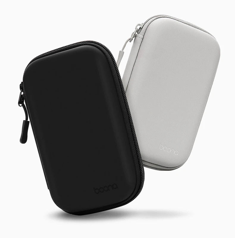 Portable Mini Hard Shell Digital Gadgets Storage Bag Artificial Leather Earphone Charger Case Data Cable U Disk Organizer