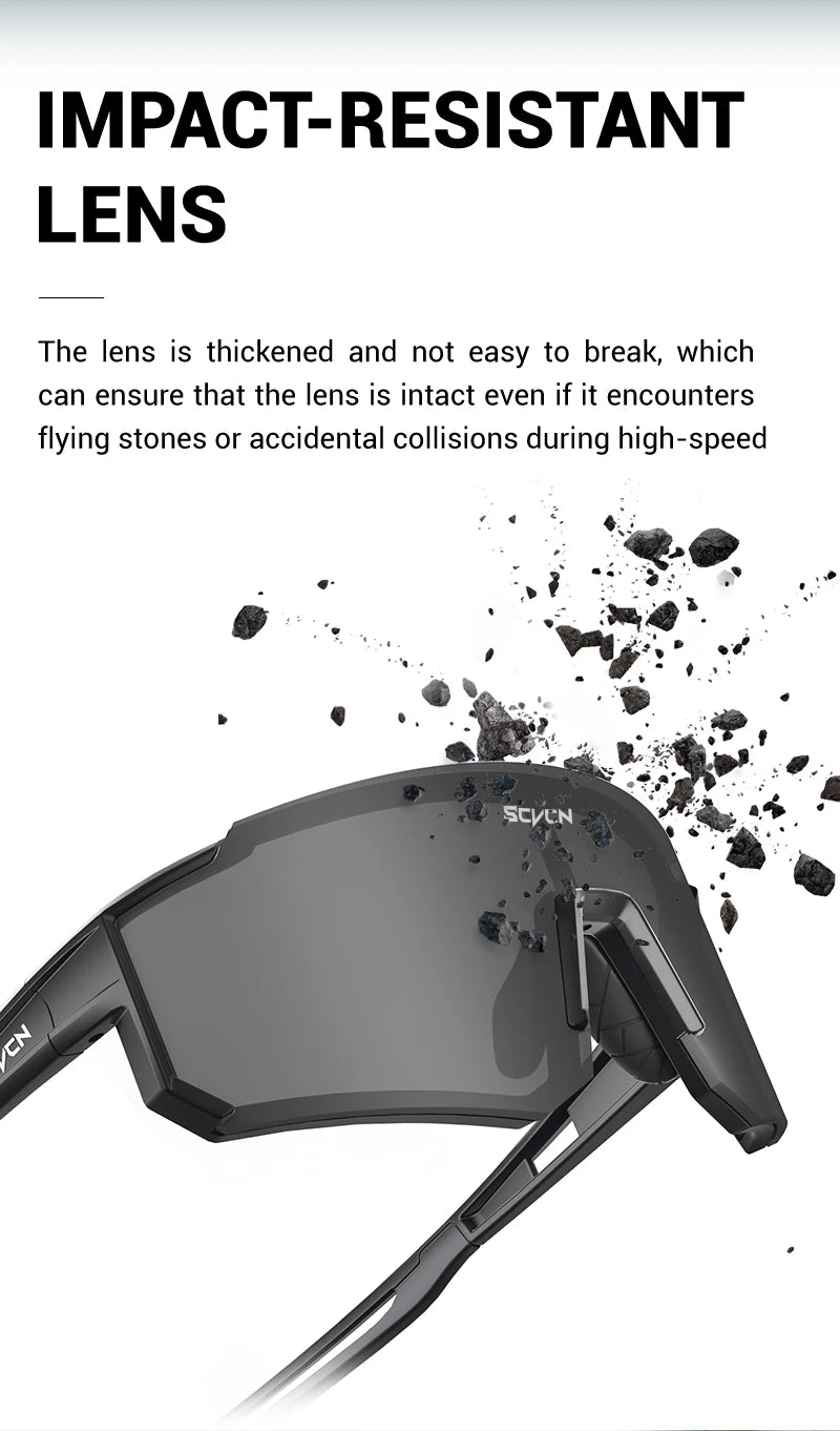 SCVCN Outdoor Bike Cycling Sunglasses Men MTB Road Driving Glasses Sports Women Hiking Bicycle Cycling Glasses UV400 Goggles New